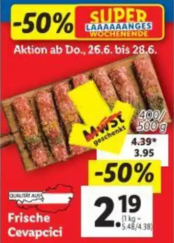 Lidl Frische Cevapcici Angebot