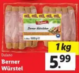 Lidl Dulano Berner Würstel Angebot