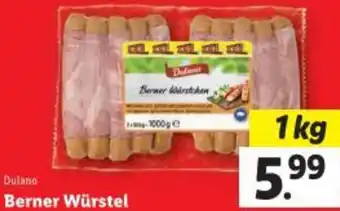 Lidl Dulano Berner Würstel Angebot