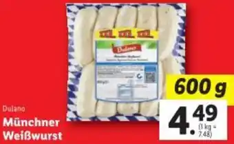 Lidl Dulano Münchner Weißwurst Angebot