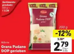 Lidl Milbona Grana Padano DOP gerieben Angebot