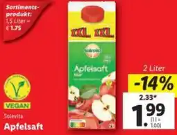 Lidl Solevita Apfelsaft Angebot