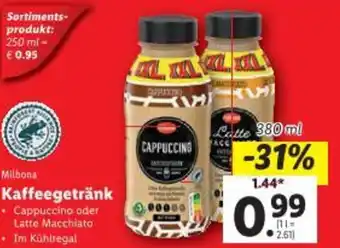 Lidl Milbona Kaffeegetränk Angebot