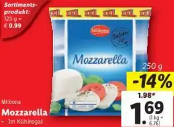 Lidl Milbona Mozzarella Angebot