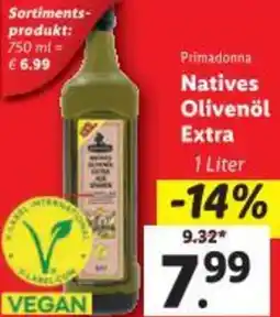 Lidl Primadonna Natives Olivenöl Extra Angebot
