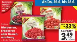 Lidl Freshona Himbeeren, Erdbeeren oder Beeren- mischung Angebot