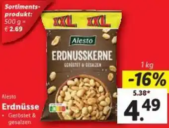 Lidl Alesto Erdnüsse Angebot