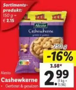 Lidl Alesto Cashewkerne Angebot
