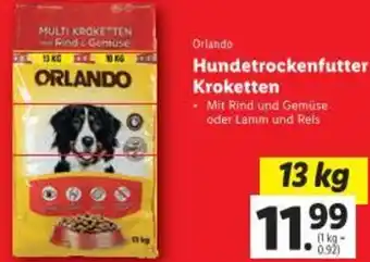 Lidl Orlando Hundetrockenfutter Kroketten Angebot