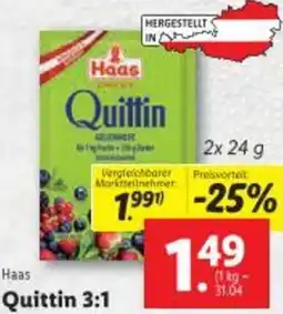 Lidl Haas Quittin 3:1 Angebot