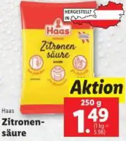 Lidl Haas Zitronen säure Angebot