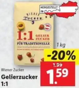 Lidl Wiener Zucker Gelierzucker 1:1 Angebot