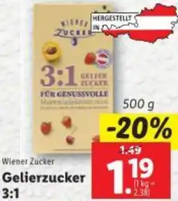 Lidl Wiener Zucker Gelierzucker 1.19 Angebot