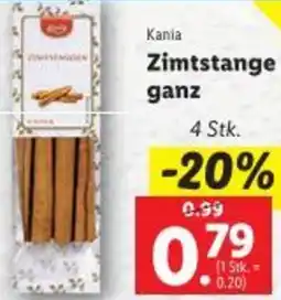 Lidl Kania Zimtstange ganz Angebot