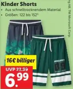 Lidl Kinder Shorts Angebot