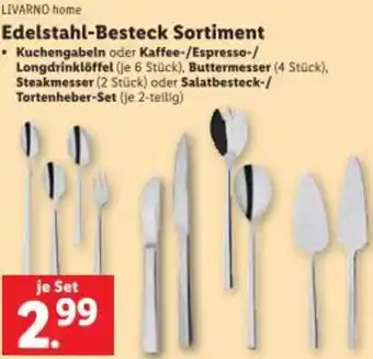 Lidl Edelstahl-Besteck Sortiment Angebot