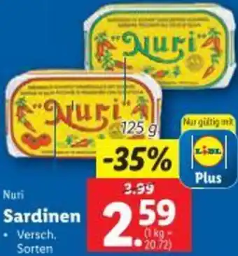 Lidl Nuri Sardinen Angebot