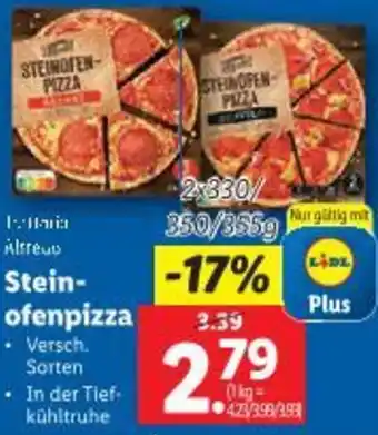 Lidl Stein- ofenpizza Angebot