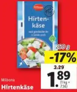 Lidl Milbona Hirtenkäse Angebot