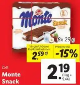 Lidl Zott Monte Snack Angebot