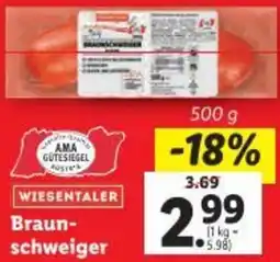Lidl Braun- schweiger Angebot