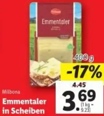 Lidl Milbona Emmentaler Angebot