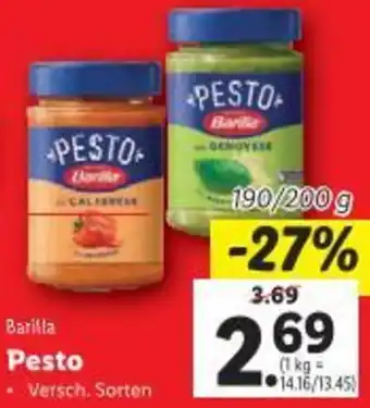 Lidl Barilla Pesto Angebot