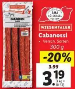Lidl Cabanossi Angebot