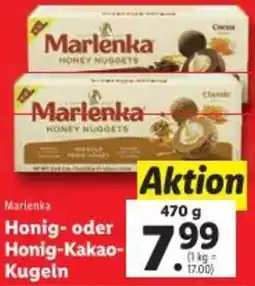 Lidl Marlenka Honig- oder Honig-Kakao-Kugeln Angebot
