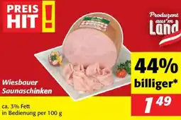 Nah&Frisch Wiesbauer Saunaschinken Angebot