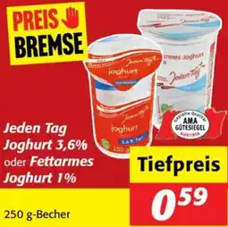 Nah&Frisch Jeden Tag Joghurt oder Fettarmes Joghurt Angebot