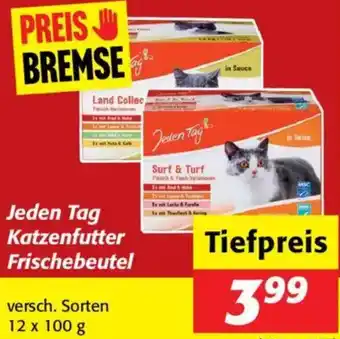 Nah&Frisch Jeden Tag Katzenfutter Frischebeutel Angebot