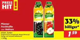 Nah&Frisch Pfanner Fruchtsäfte oder Nektare Angebot