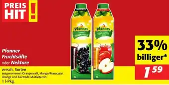 Nah&Frisch Pfanner Fruchtsäfte oder Nektare Angebot