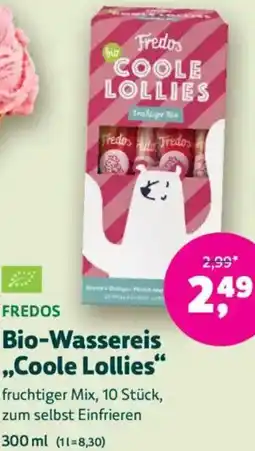 Denn's Biomarkt FREDOS Bio-Wassereis Coole Lollies Angebot