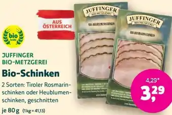 Denn's Biomarkt Juffinger bio-metzgerei bio-schinken Angebot