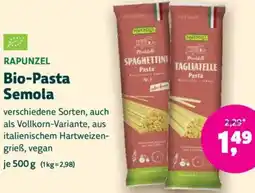Denn's Biomarkt RAPUNZEL Bio-Pasta Semola Angebot