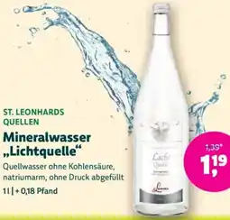 Denn's Biomarkt St. leonhards quellen mineralwasser lichtquelle Angebot
