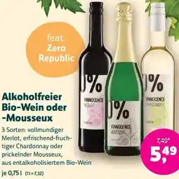 Denn's Biomarkt Alkoholfreier Bio-Wein oder -Mousseux Angebot