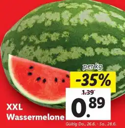 Lidl XXL Wassermelone Angebot