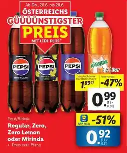 Lidl Pepsi/Mirinda Angebot