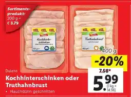 Lidl Kochinterschinken oder Truthahnbrust Angebot