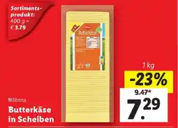 Lidl Milbona Butterkäse in Scheiben Angebot