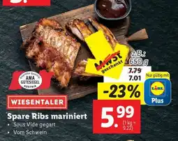 Lidl WIESENTALER Spare Ribs mariniert Angebot