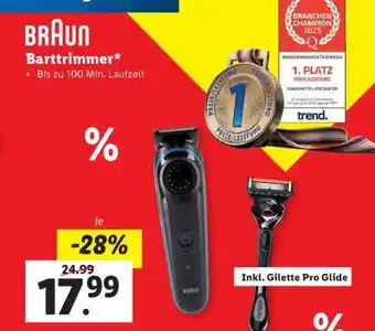 Lidl BRAUN Barttrimmer Angebot