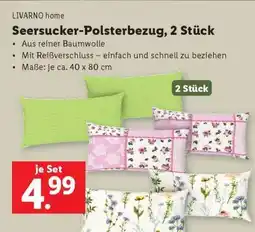 Lidl Seersucker Polsterbezug, 2 Stück Angebot