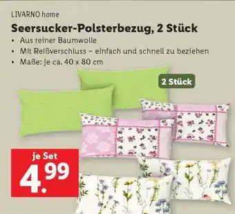 Lidl Seersucker Polsterbezug, 2 Stück Angebot