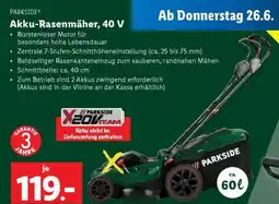 Lidl Akku-Rasenmäher, 40 V Angebot