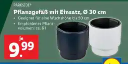 Lidl Pflanzgefäß mit Einsatz, Ø 30 cm Angebot
