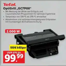Lidl Tefal OptiGrill „GC7P08“ Angebot